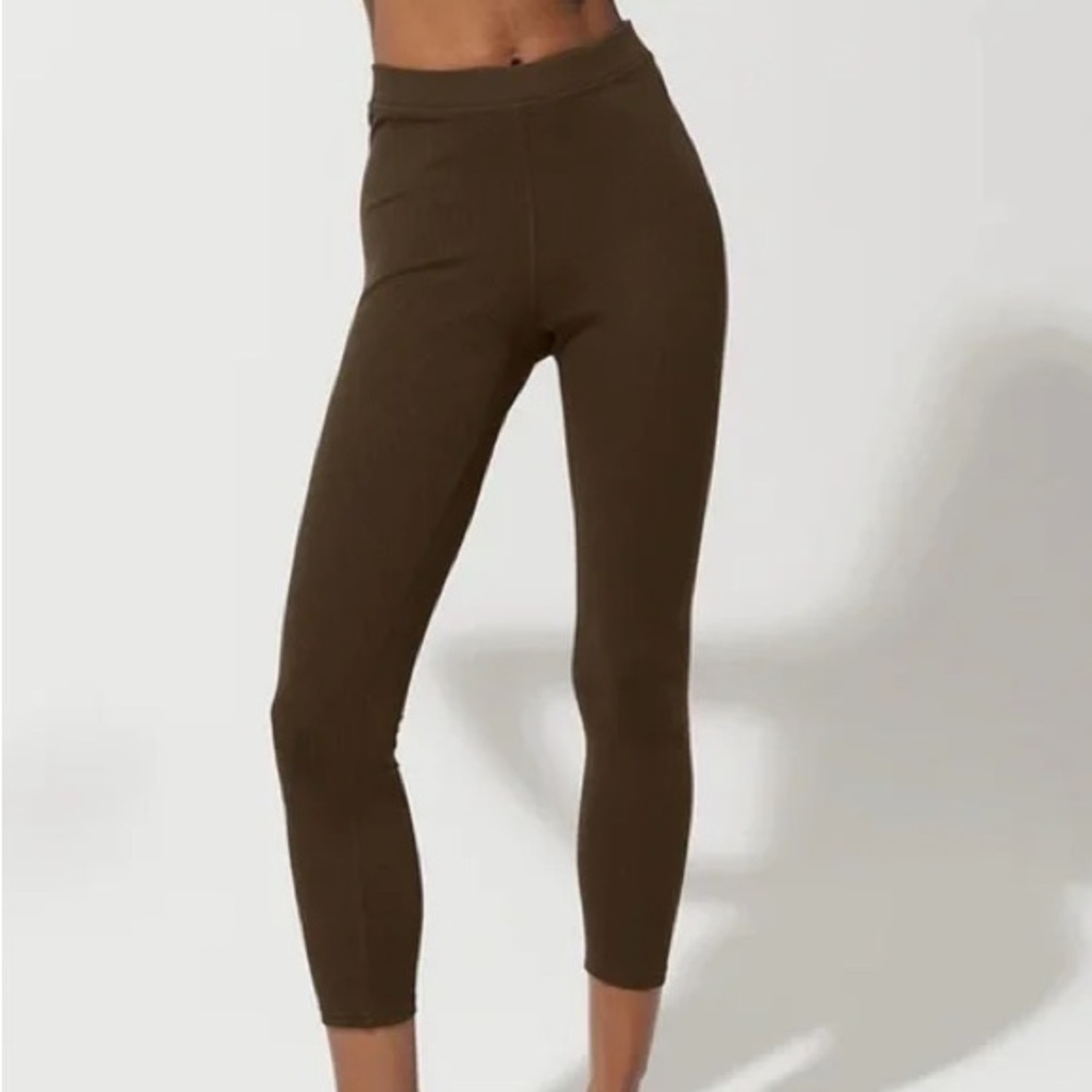 Alo Yoga Ribbed High-Waist 7/8 Blissful Legging